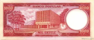 Equatorial Guinea 1.000 Ekuele, 1975 reverse