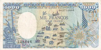 Equatorial Guinea 1.000 Francos, 1985 image
