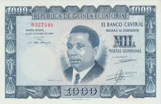 Equatorial Guinea 1.000 Pesetas, 1969