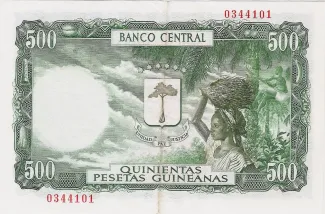 Equatorial Guinea 500 Pesetas, 1969 reverse