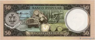 Equatorial Guinea 50 Ekuele, 1975 reverse