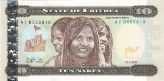Eritrea 10 Nakfa, 1997 image