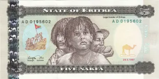 Eritrea 5 Nakfa, 1997 image