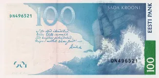Estonia 100 Krooni, 2007 reverse