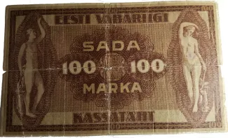 Estonia 100 Marka, 1919 reverse