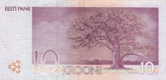 Estonia 10 Krooni, 1994 reverse