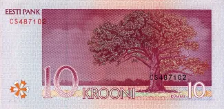 Estonia 10 Krooni, 2006-2007 reverse