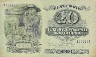 Estonia 20 Krooni, 1932 image