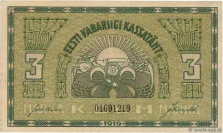 Estonia 3 Marka, 1919 image
