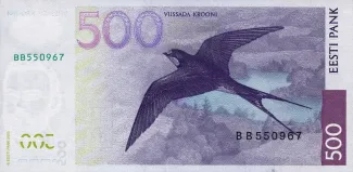 Estonia 500 Krooni, 2000 reverse