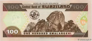 Eswatini 100 Emalangeni, 2001 reverse