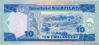 Eswatini 10 Emalangeni, 1986 reverse