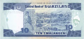 Eswatini 10 Emalangeni, 2001-2006 reverse