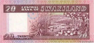 Eswatini 20 Emalangeni, 1984-1985 reverse