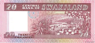 Eswatini 20 Emalangeni, 1986 reverse