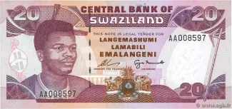 Eswatini 20 Emalangeni, 1998 image