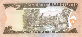Eswatini 2 Emalangeni, 1992-1994 reverse