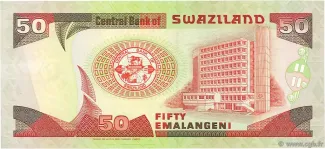 Eswatini 50 Emalangeni, 1990-1995 reverse