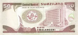 Eswatini 50 Emalangeni, 2001 reverse