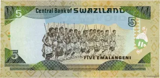 Eswatini 5 Emalangeni, 1995 reverse