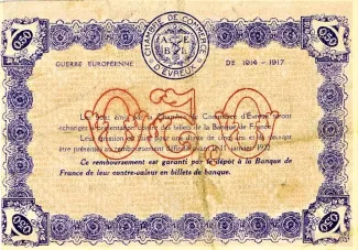 French notgeld 50 Centimes, 1917 reverse