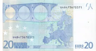 Eurozone 20 Euro, 2002-2014 reverse