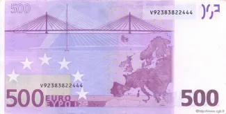 Eurozone 500 Euro, 2002-2014 reverse