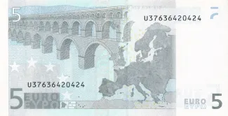 Eurozone 5 Euros, 2002-2011 reverse