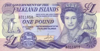 Falkland Islands 1 Pound - Elizabeth II, 1984 obverse