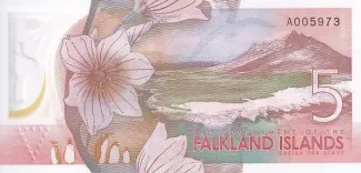 Falkland Islands 5 Pounds - Charles III, 2025 reverse