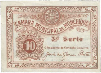 Faro, District of 10 Centavos,  obverse