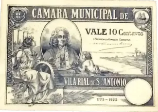 Faro, District of 10 Centavos, 1922 obverse