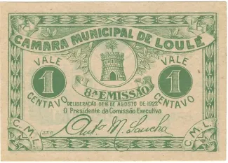 Faro, District of 1 Centavos, 