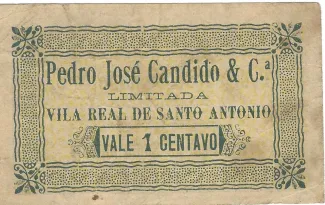 Faro, District of 1 Centavo,  obverse