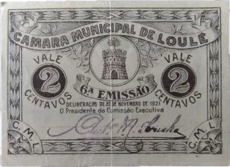Faro, District of 2 Centavos, 1921 obverse