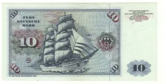 Federal Republic of Germany 10 Mark, 1960-1980 reverse