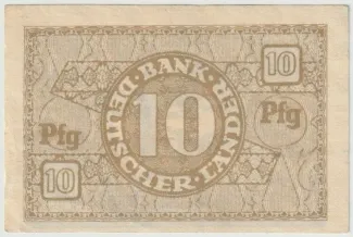 Federal Republic of Germany 10 Pfennigs, 1948 reverse
