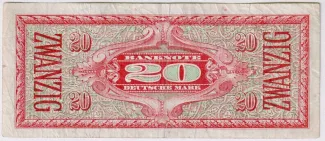 Federal Republic of Germany 20 Mark, 1948 reverse