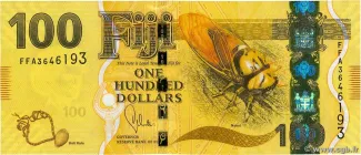 Fiji 100 Dollars, 2013-2020 obverse