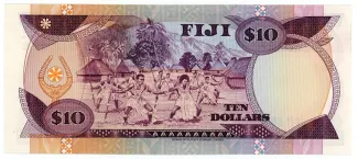 Fiji 10 Dollars - Elizabeth II, 1980-1986 reverse