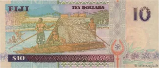 Fiji 10 Dollars - Elizabeth II, 1996 reverse
