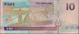 Fiji 10 Dollars - Elizabeth II, 2002 reverse