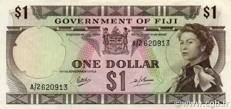 Fiji 1 Dollar - Elizabeth II, 1969-1971 obverse