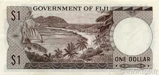 Fiji 1 Dollar - Elizabeth II, 1969-1971 reverse