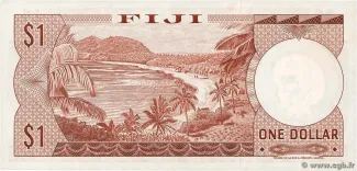 Fiji 1 Dollar - Elizabeth II, 1974 reverse