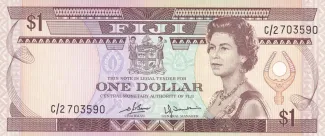 Fiji 1 Dollar - Elizabeth II, 1980 obverse