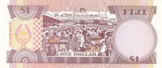 Fiji 1 Dollar - Elizabeth II, 1980 reverse