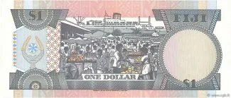 Fiji 1 Dollar - Elizabeth II, 1983 reverse