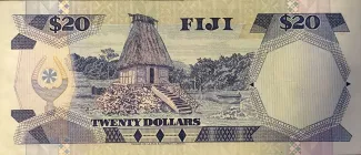 Fiji 20 Dollars - Elizabeth II, 1980-1986 reverse