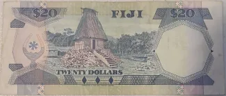 Fiji 20 Dollars - Elizabeth II, 1992 reverse